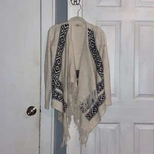 Hollister soft fringe cardigan. Heavier material